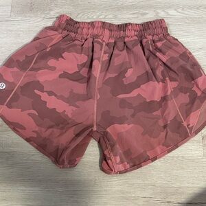 Lululemon Pink Camo Shorts